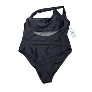 Beachsissi Black One Piece Mesh Padded Swimsuit NWT New Size XL